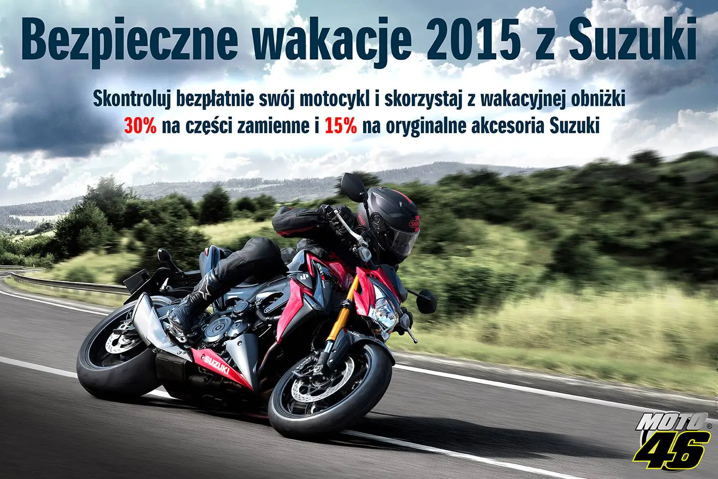 Darmowy przegląd oraz rabat na części – Suzuki