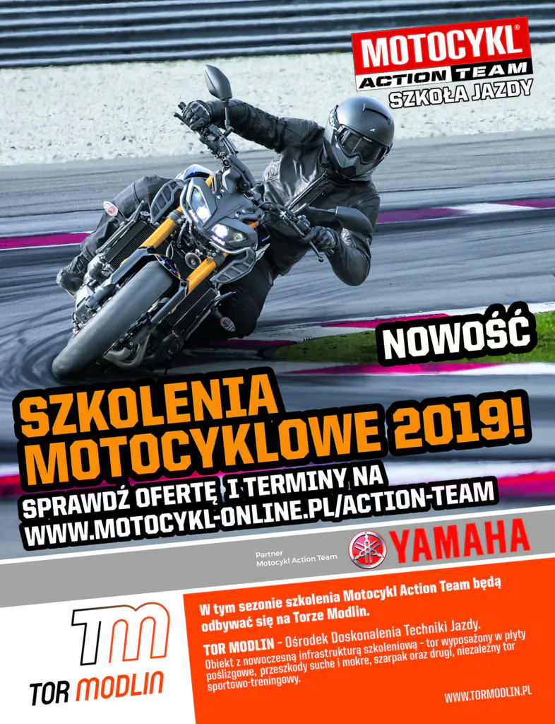 Trenuj z Motocykl Action Team i Yamahą!