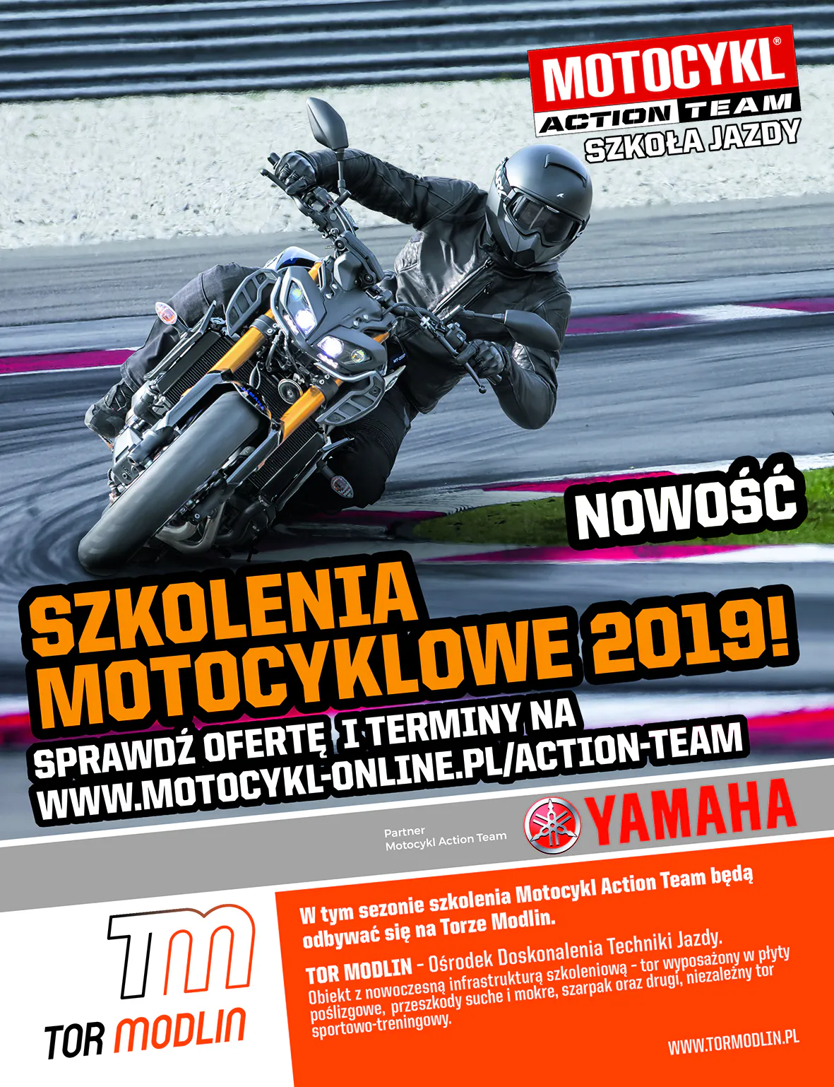 Trenuj z Motocykl Action Team i Yamahą!
