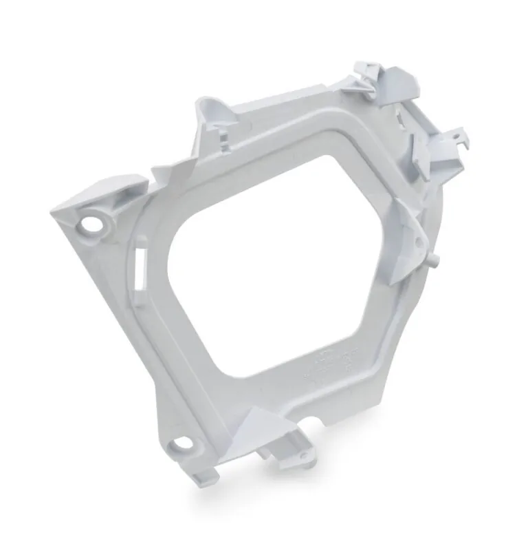 Air filter box front part — ceramic white