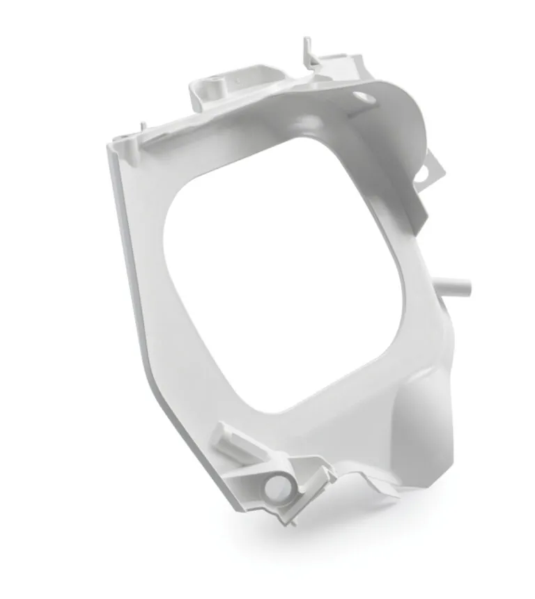 Air filter box front part — white