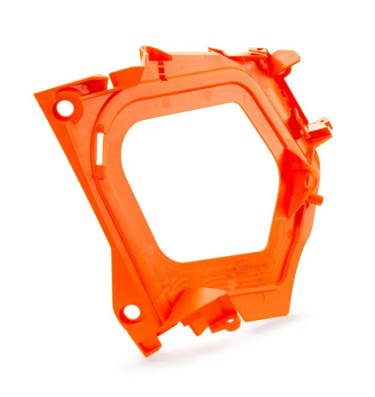 Air filter box front part — electronic orange