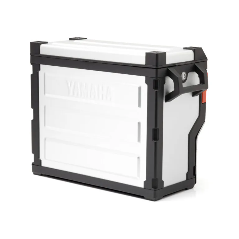 Aluminiowy kufer boczny o pojemności 32 l — lewy