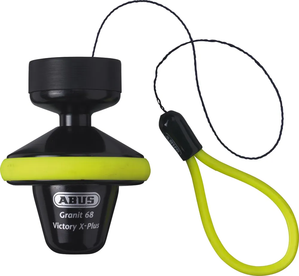 Blokada tarczy hamulcowej GRANIT™ Victory XPlus 68 black yellow roll up ABUS