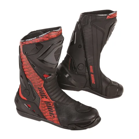 Buty motocyklowe Modeka Yron czarno/czerwone