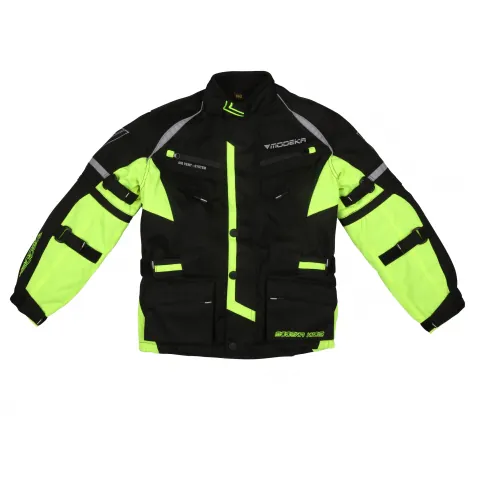 Dziecięca Kurtka Modeka Tourex II Kids Czarno/Fluo