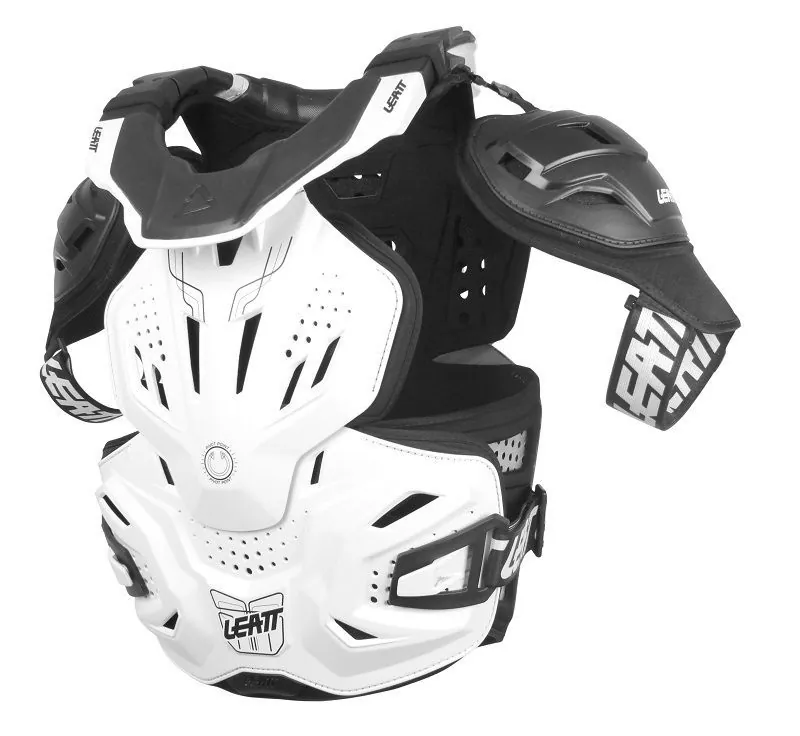 Osłona klatki piersiowej z neckbracem LEATT FUSION VEST 3.0 BIAŁO/CZARNA