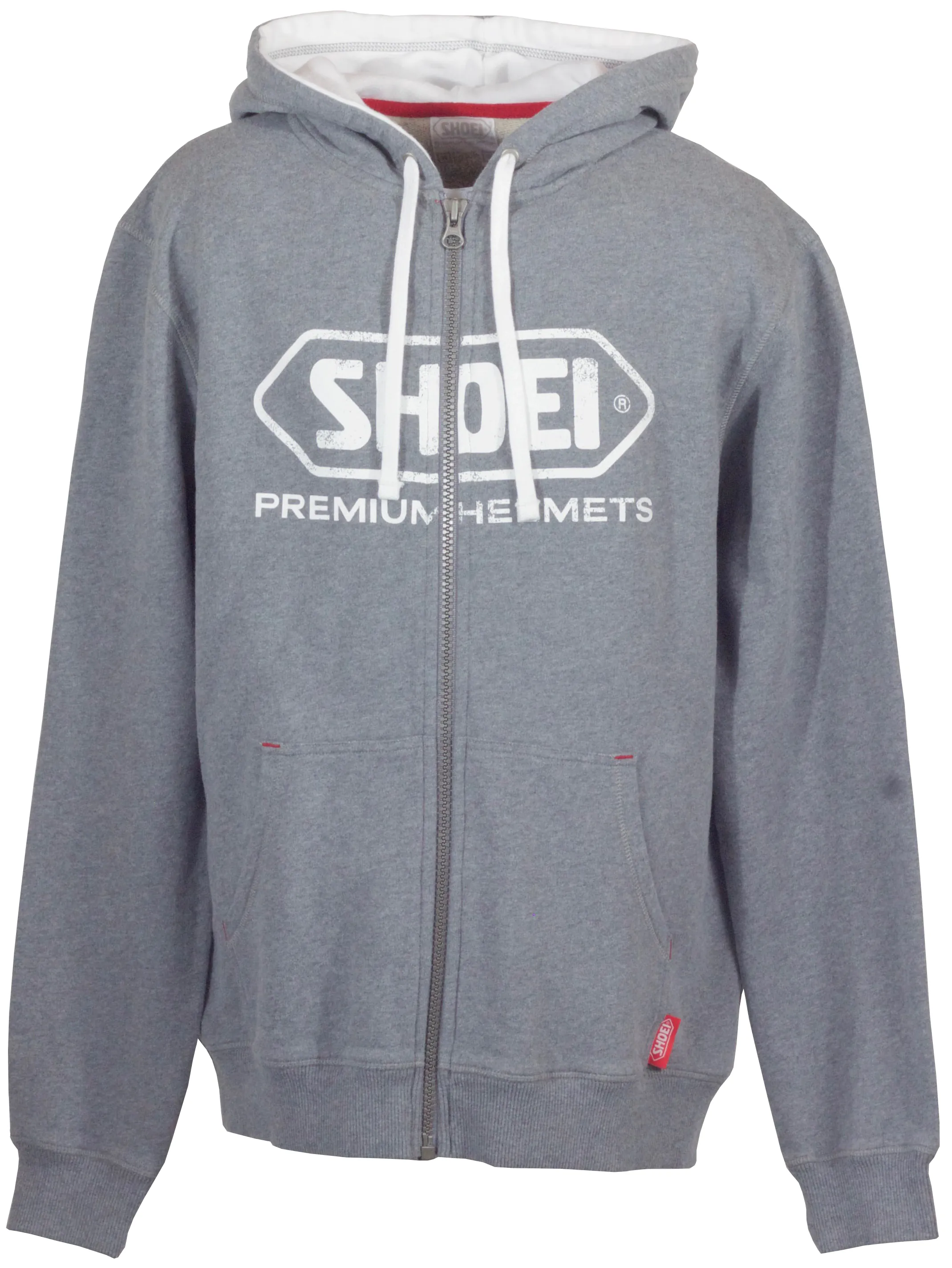 SHOEI Zip Hoody grey Bluza z kapturem szara