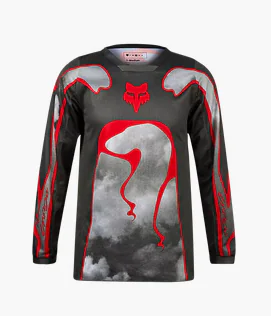 BLUZA FOX YOUTH 180 ATLAS SZARO/CZERWONA
