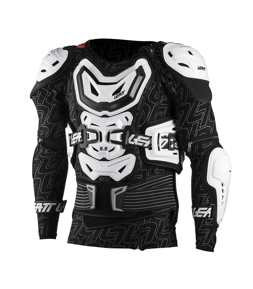 Zbroja siatkowa LEATT Protector 5.5 White Biała
