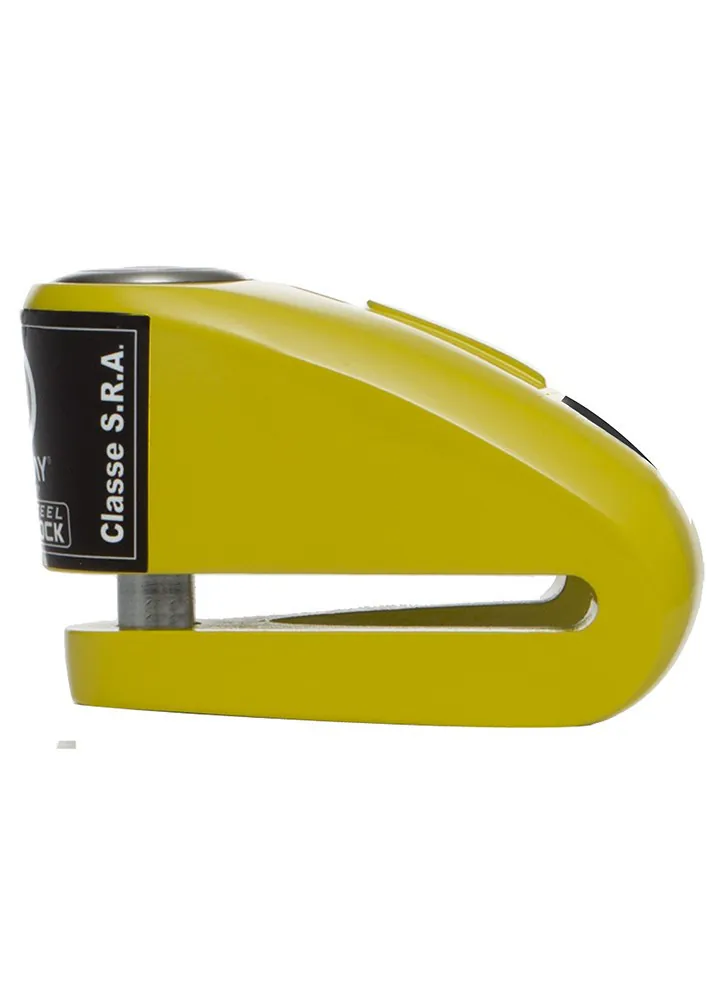 AUVRAY blokada na tarczę z alarmem B-LOCK 10 - żółta / czarna, trzpień 10mm ( S.R.A )