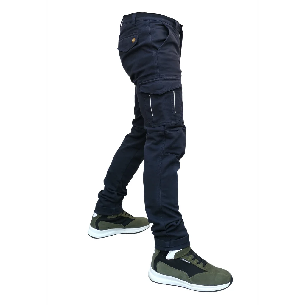 City Nomad jeansy motocyklowe SWAT Ciemno-niebieskie