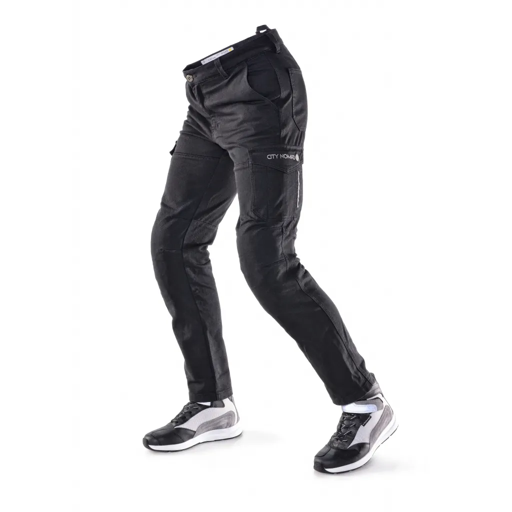 City Nomad jeansy motocyklowe SWAT Czarne