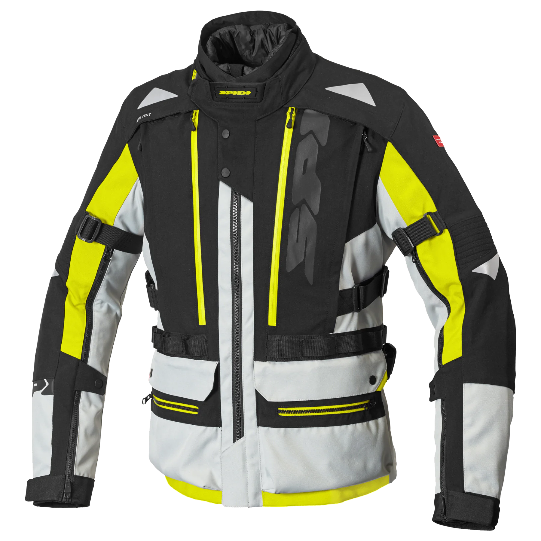 Męska kurtka tekstylna SPIDI D233 486 ALLROAD Szaro/Czarno/Fluo