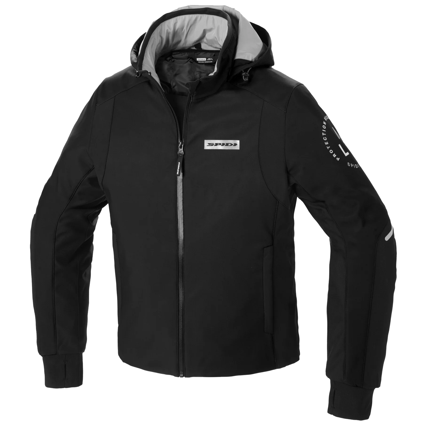 Męska bluza tekstylna SPIDI D267 026 HOODIE ARMOR H2OUT Czarno/Biała