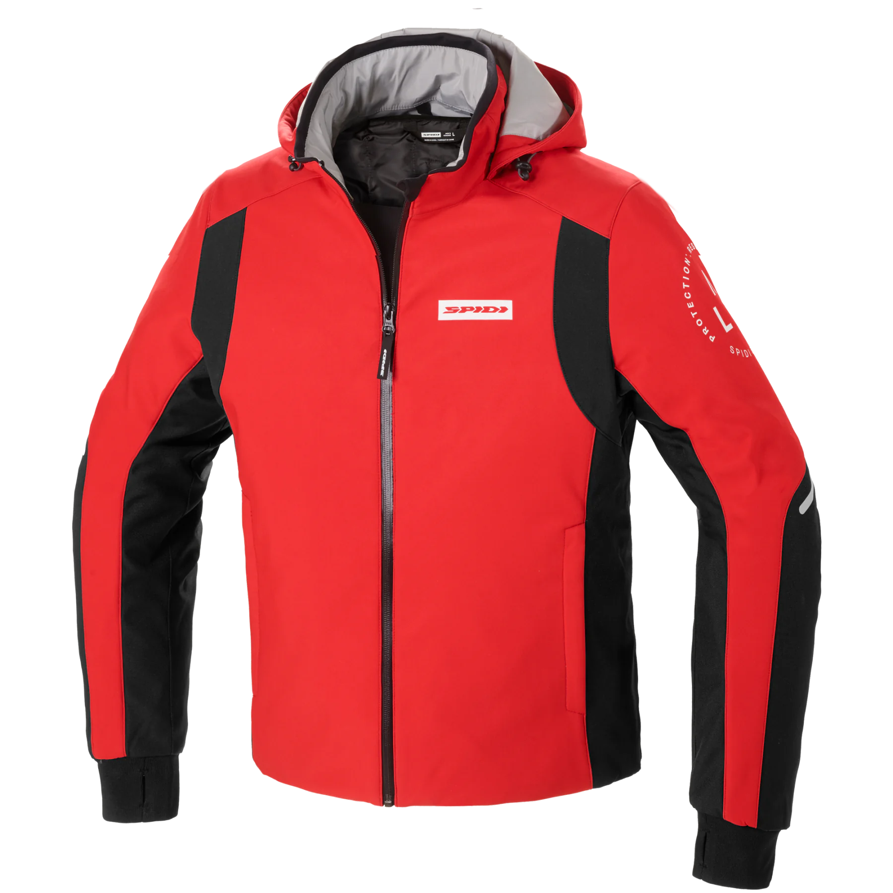 Męska bluza tekstylna SPIDI D267 014 HOODIE ARMOR H2OUT Czerwona