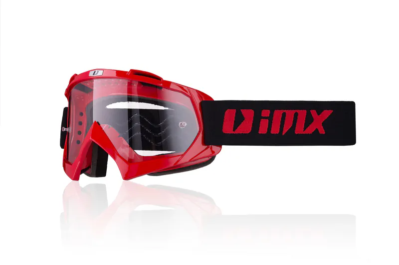 GOGLE IMX RACING MUD RED - SZYBA CLEAR