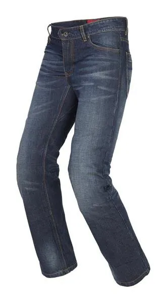Damskie jeansy motocyklowe SPIDI J53 804 J-Strong Ciemno Niebieskie
