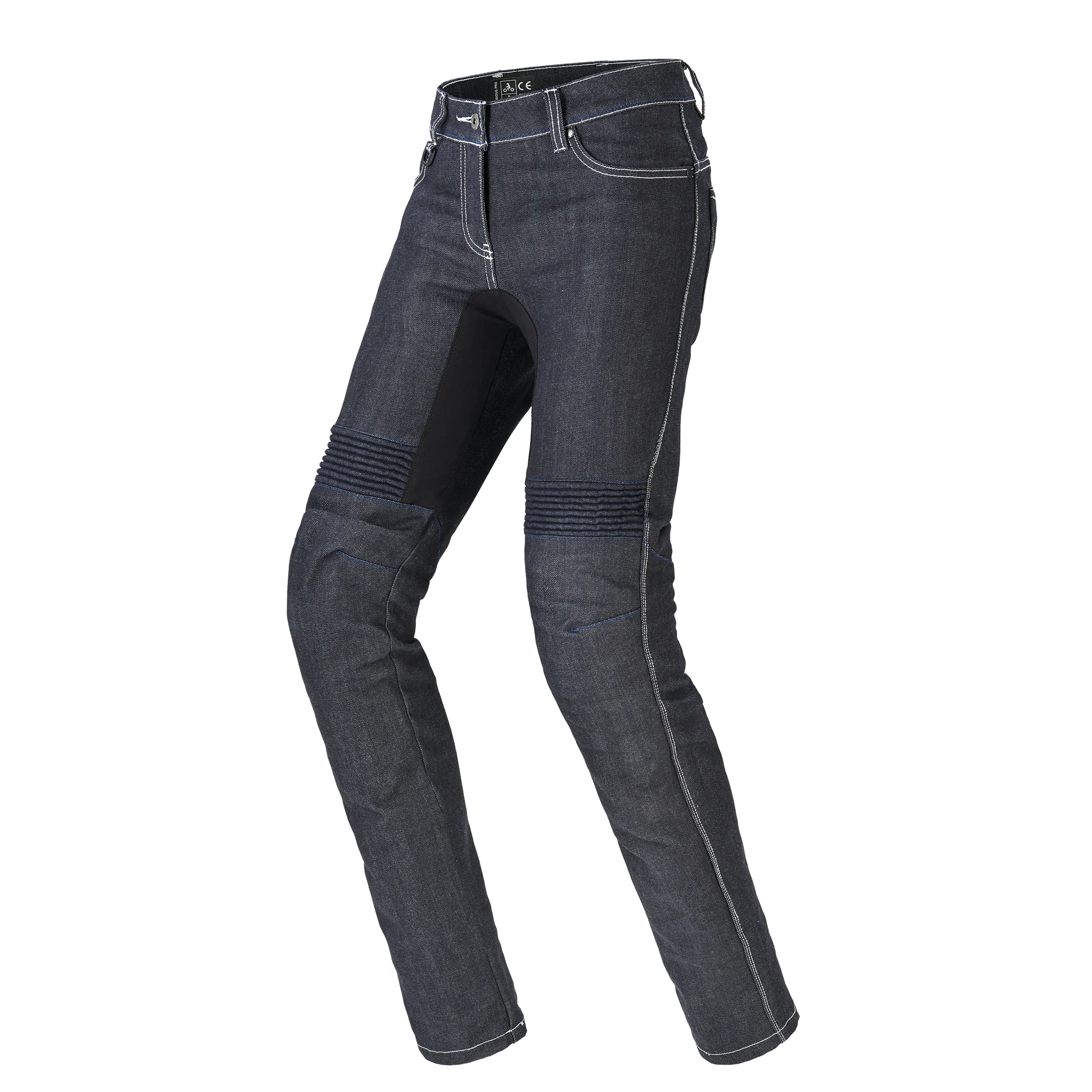 Damskie jeansy motocyklowe SPIDI J70 022 Furious Pro Lady Niebiesko/Czarne