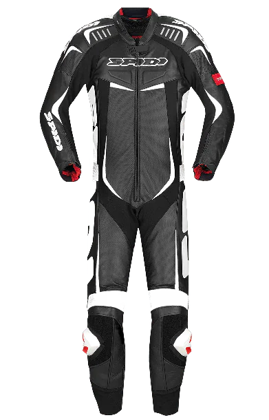 Męski kombinezon jednoczęściowy SPIDI Y120 011 TRACK WIND PRO Czarno/Biały