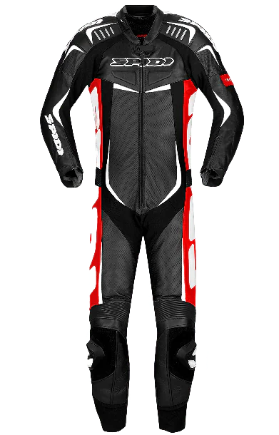 Męski kombinezon jednoczęściowy SPIDI Y120 071 TRACK WIND PRO Czarno/Biało/Czerwony