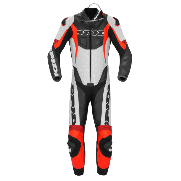 Męski kombinezon SPIDI Y150 021 Sport Warrior Perforated Pro Czarno/Biało/Czerwony