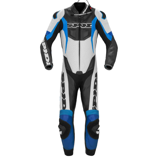 Męski kombinezon SPIDI Y150 029 Sport Warrior Perforated Pro Czarno/Biało/Niebieski
