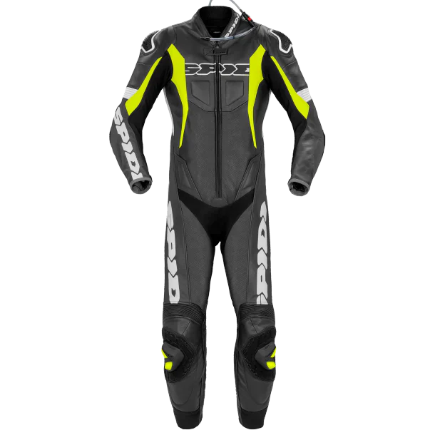 Męski kombinezon SPIDI Y150 394 Sport Warrior Perforated Pro Biało/Czarno/Fluo