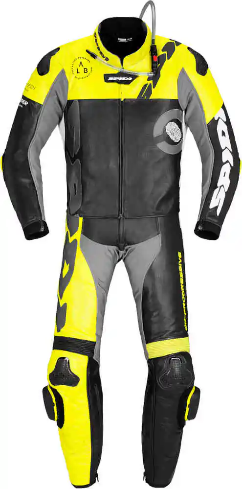 Męski kombinezon SPIDI Y162 394 DP-Progressive Touring Czarno/Fluo
