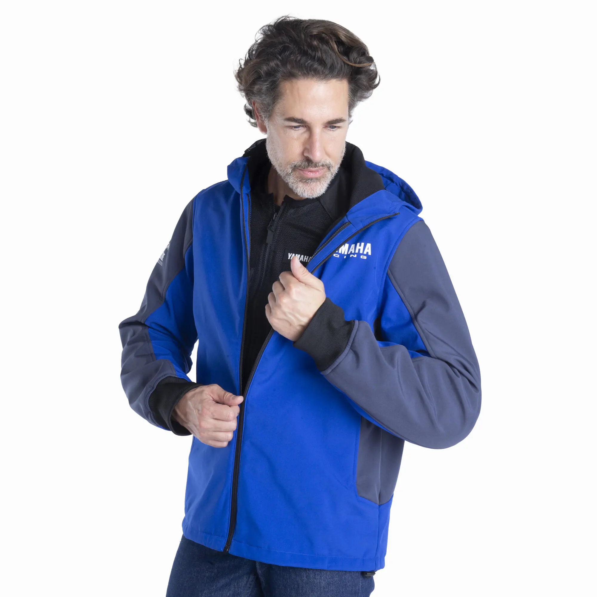 Damski softshell Yamaha Paddock Blue niebieski/granatowy > B24-FJ202-E0