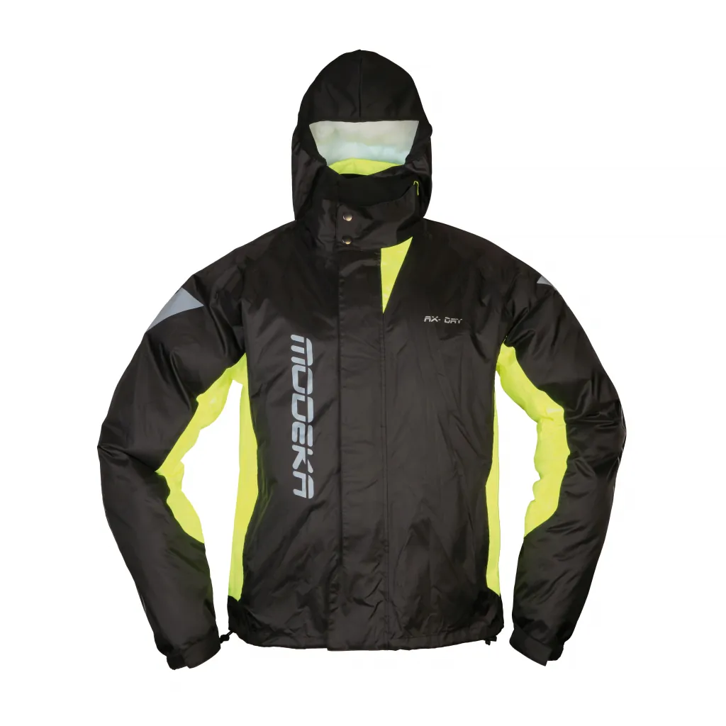 Kurtka Przeciwdeszczowa Modeka AX-DRY II czarny/neonowy