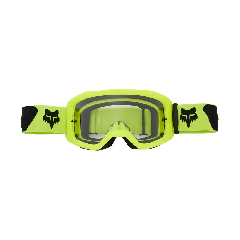 GOGLE FOX MAIN CORE JUNIOR FLUO YELLOW - SZYBA CLEAR