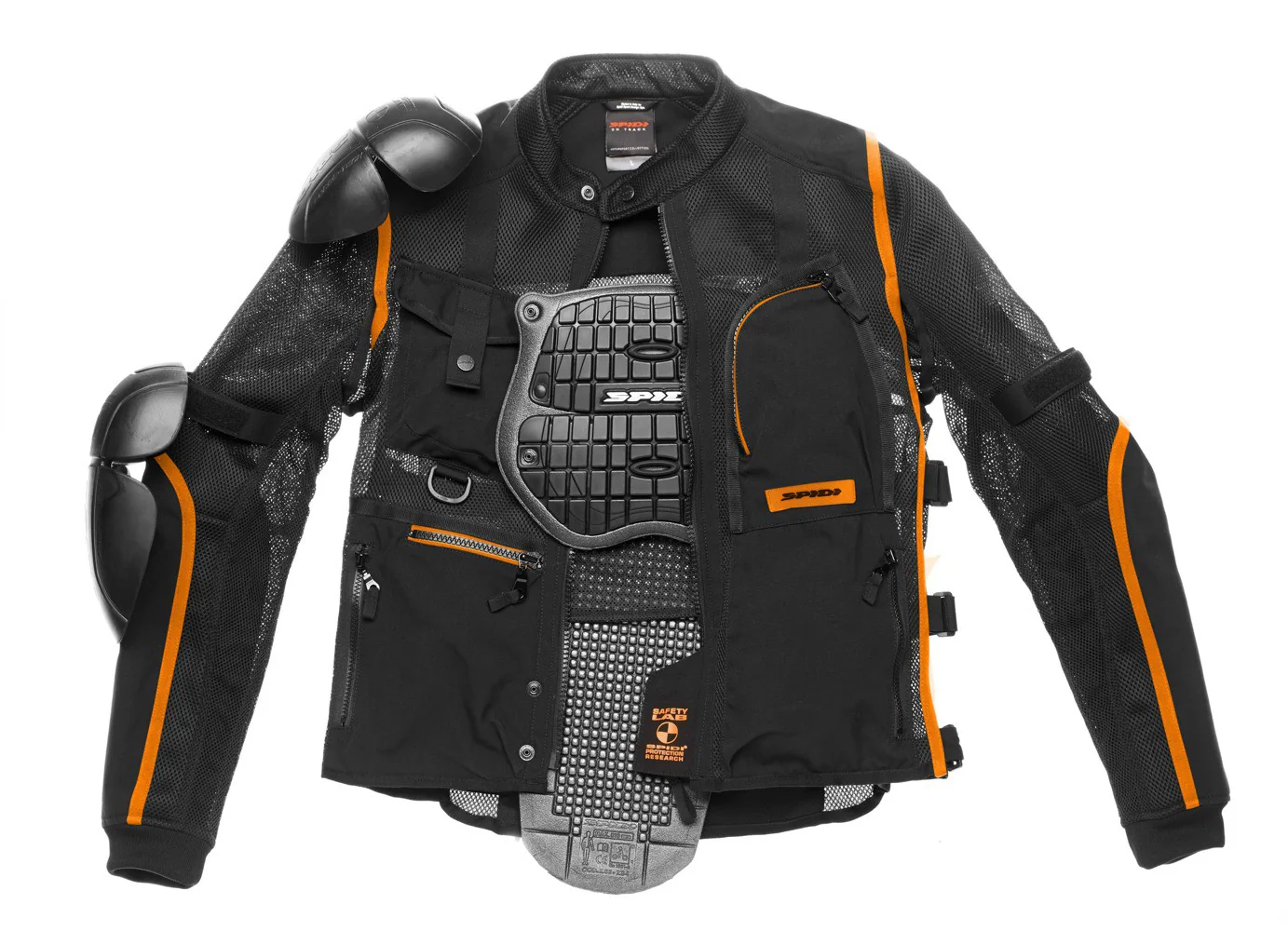 Męska kurtka Spidi T187 MULTITECH ARMOR EVO Czarno/Pomarańczowa r. M