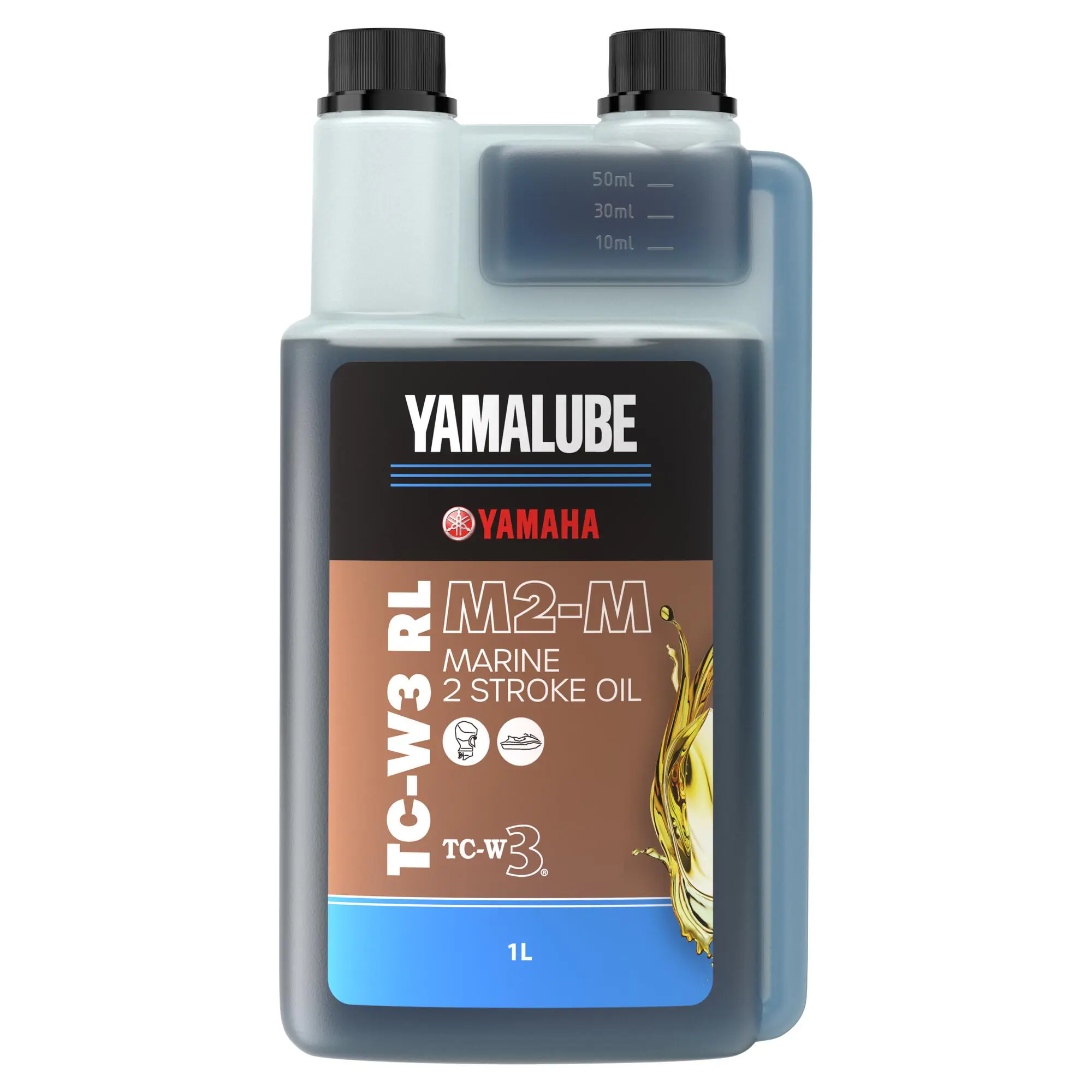 Olej Yamalube 2-M TCW3-RL - 1L (marine 2T)