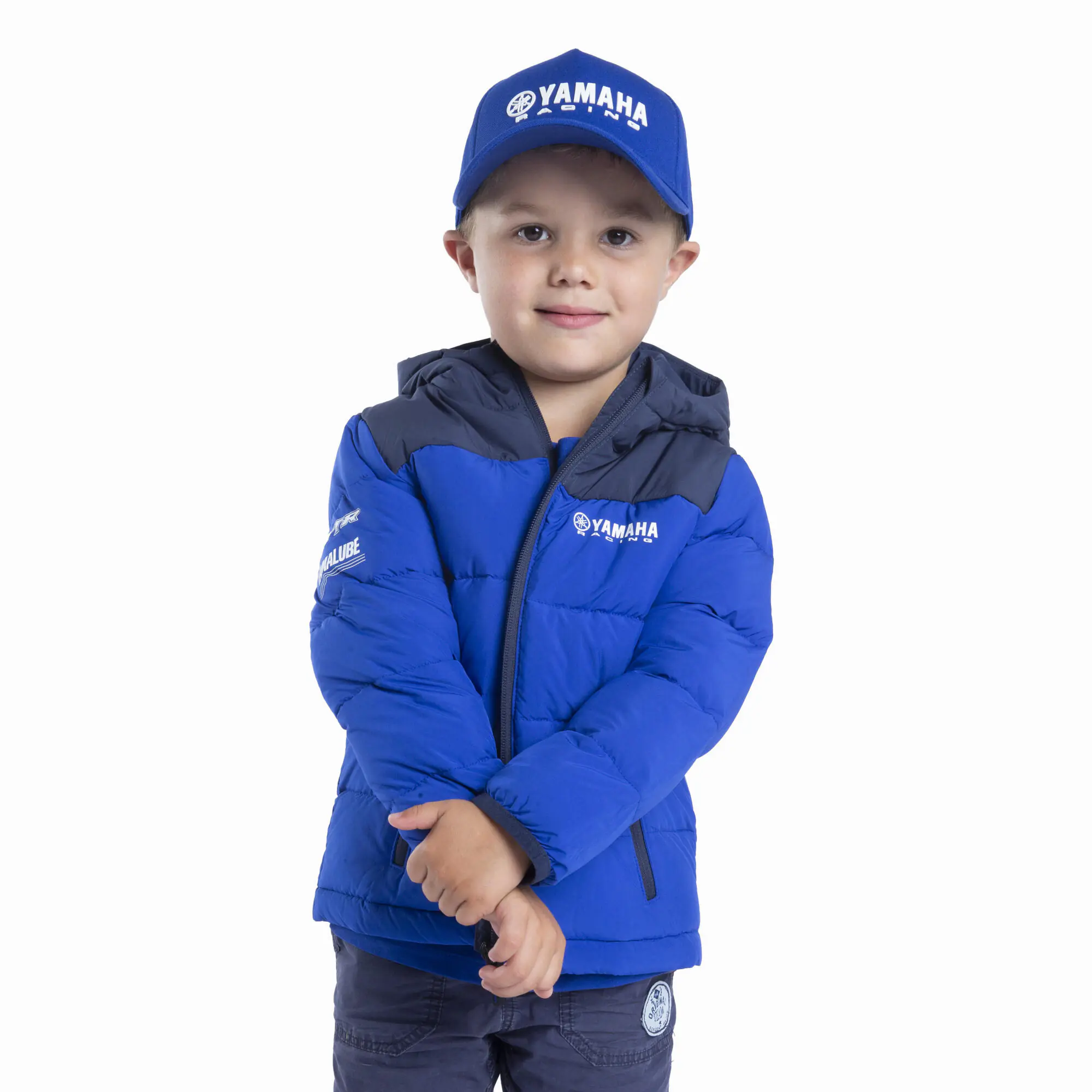 Dziecięca wodoodporna kurtka Yamaha Paddock Blue > B24-FJ401-E0